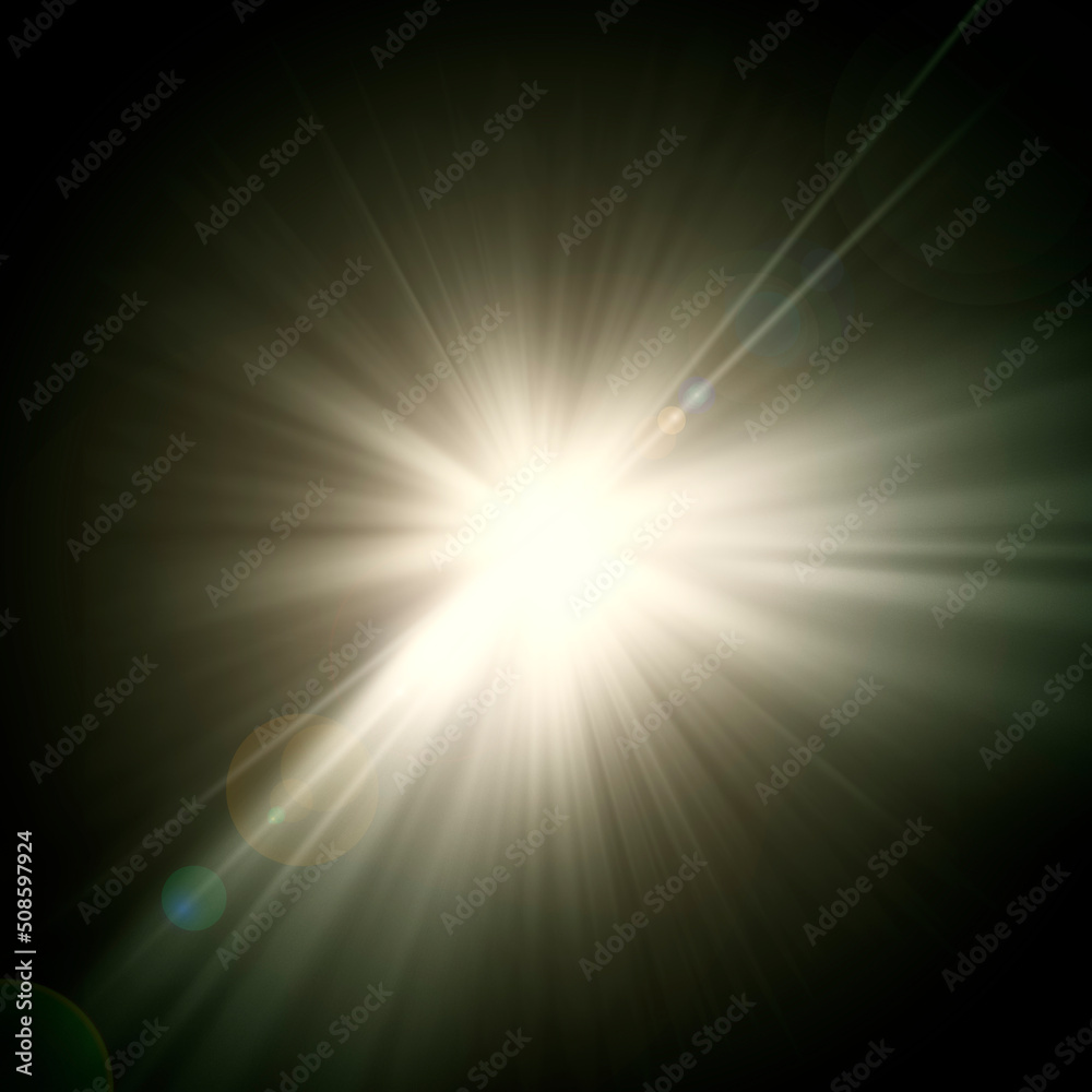 Digital Abstract Lens Flare Background