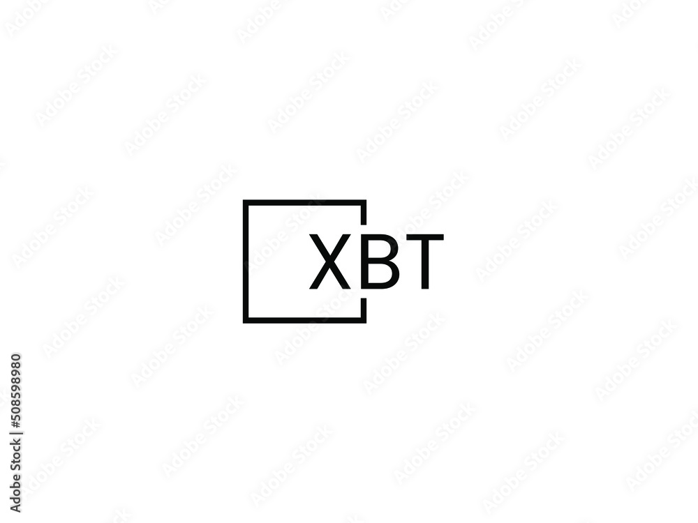 Obraz premium XBT letter initial logo design vector illustration