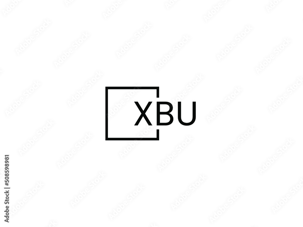 XBU letter initial logo design vector illustration XBU letter initial logo design vector illustration