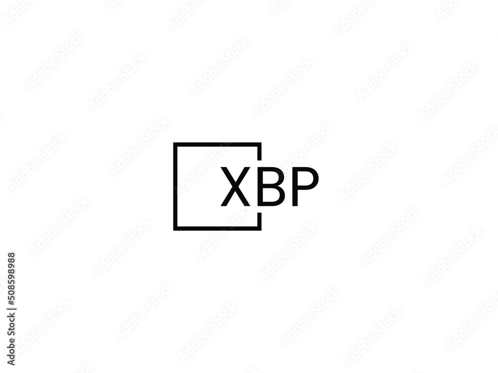 XBP letter initial logo design vector illustration XBP letter initial logo design vector illustration