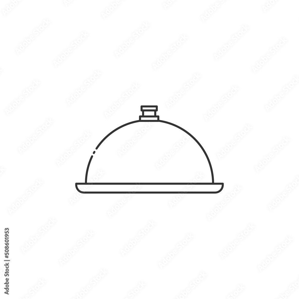 serving cover icon with outline style serving cover icon with outline style
