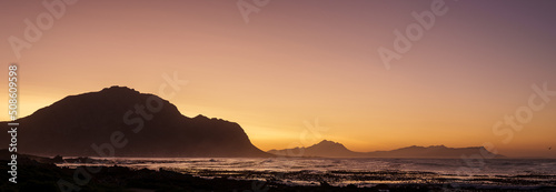 Sunrise at Stony Point, Betty's (Bettys) Bay, Whale Coast, Overberg, Western Cape, South Africa.