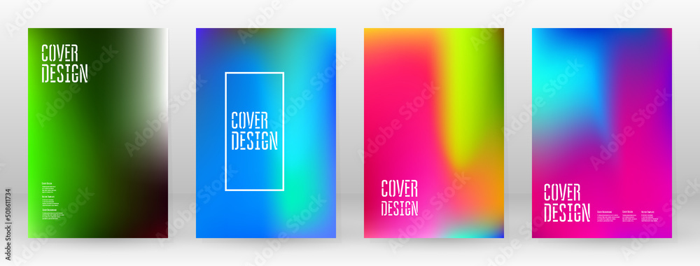 Fototapeta premium Pastel Soft. Rainbow Gradient Set Color Background