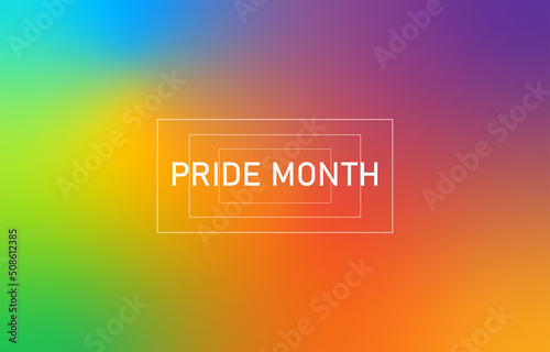 colorful rainbow pride gradient fluid abstract background. LGBT flag pride month blur wallpaper. Light bokeh pride month colorful space gradient wallpaper for presentation template