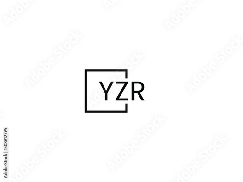YZR letter initial logo design vector illustration