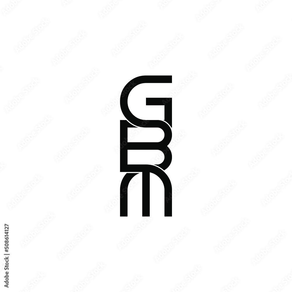 gbm letter original monogram logo design