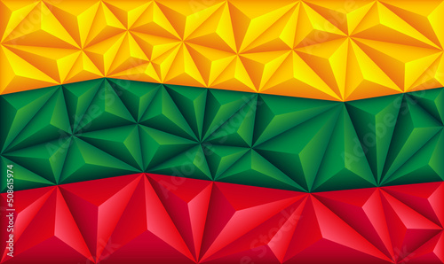 Fotografie Abstract polygonal background in the form of colorful yellow, green