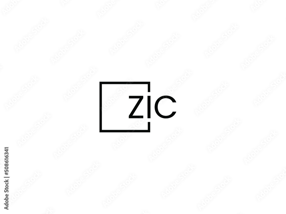 Fototapeta premium ZIC letter initial logo design vector illustration