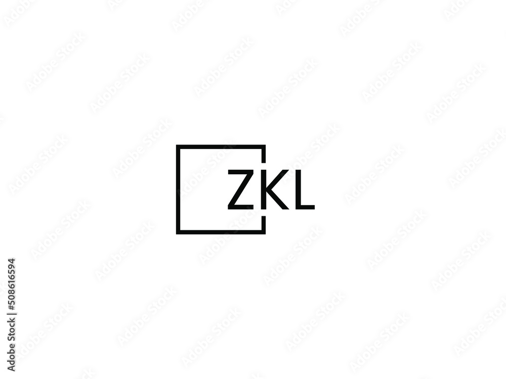 ZKL letter initial logo design vector illustration ZKL letter initial logo design vector illustration