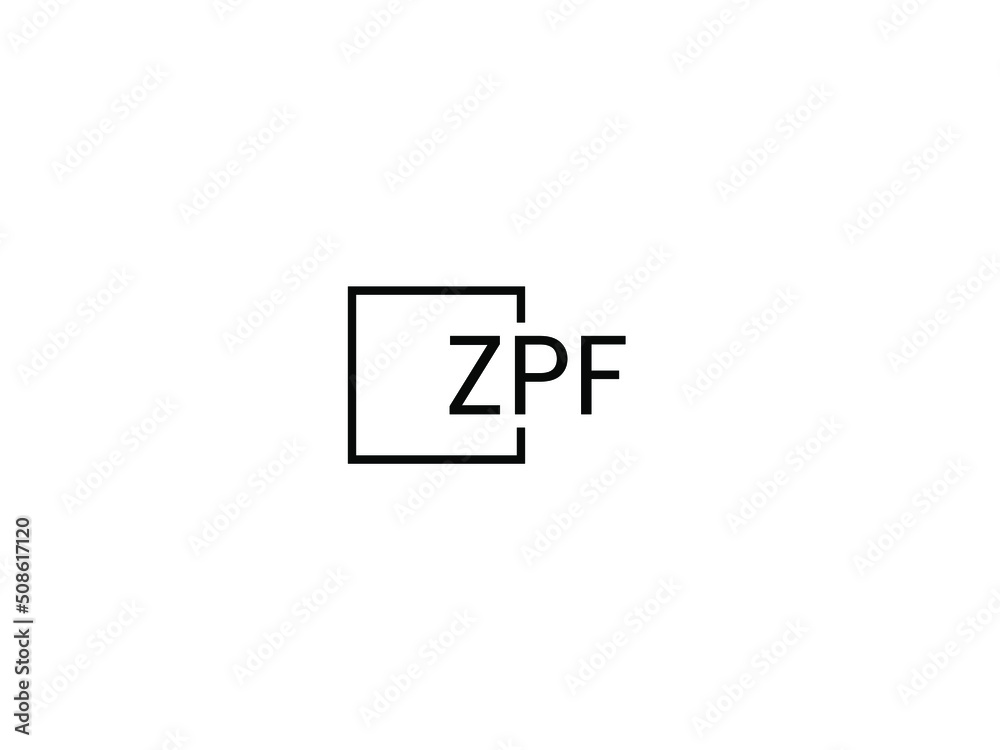 ZPF letter initial logo design vector illustration ZPF letter initial logo design vector illustration