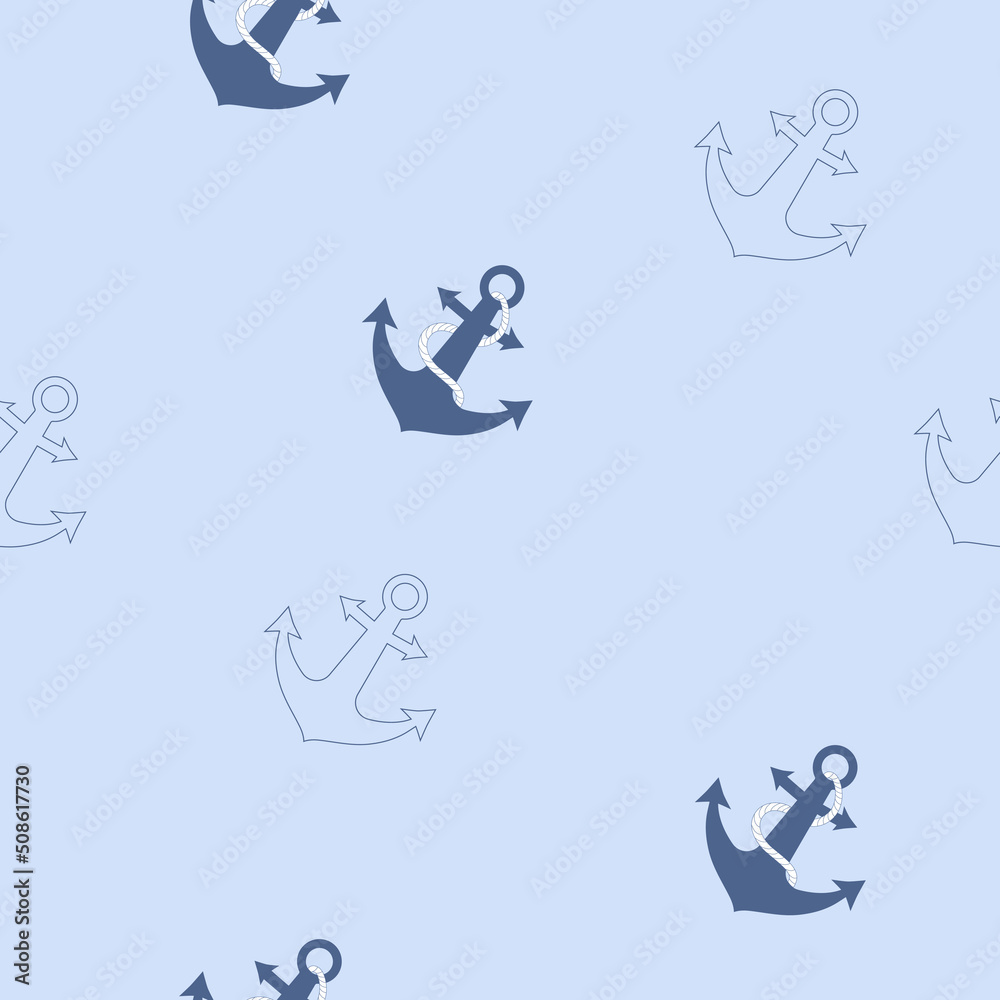 Anchor seamless pattern background Anchor seamless pattern background