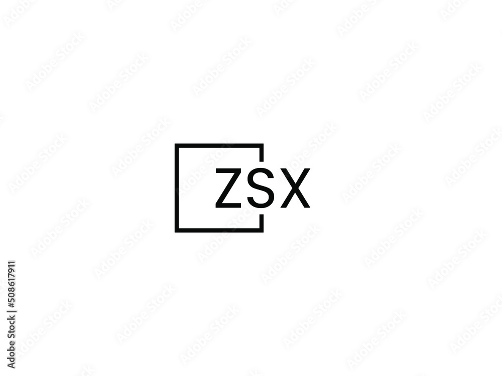 Obraz premium ZSX letter initial logo design vector illustration