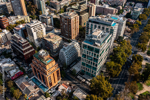 Photography Santiago de Chile aus der Luft