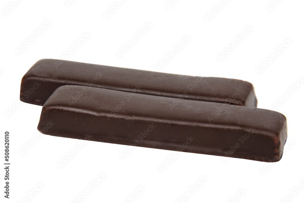 Protein glazed bar energy isolated on the white background Protein glazed bar energy isolated on the white background