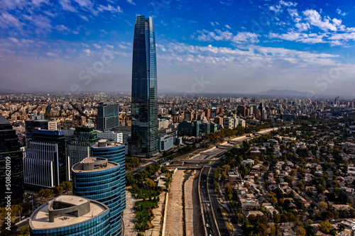 Santiago de Chile aus der Luft