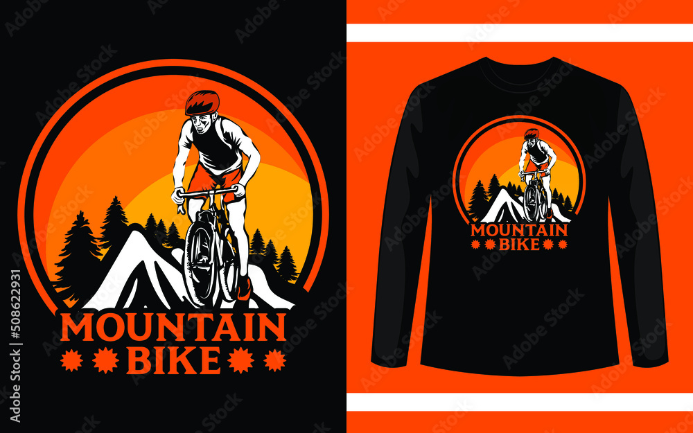 Mountain Bike Vector T-Shirt Design Template
Mountain Bike Vector T-Shirt Design Template