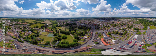 Canvas Print A 360 degree aerial photo of the St Edmundsbury Cathedral in Bury St Edmunds, Su