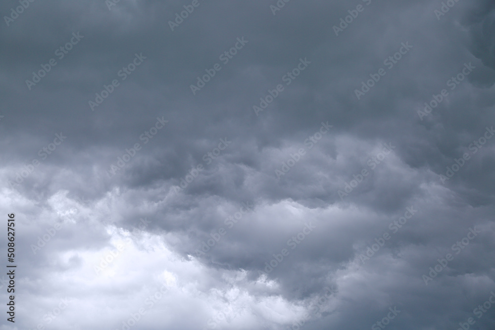 Dramatic cloudy sky before storm.