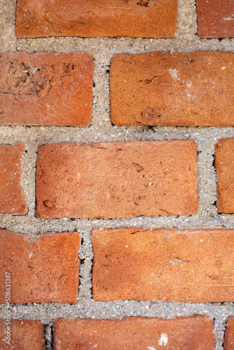 red brick wall antique decor background