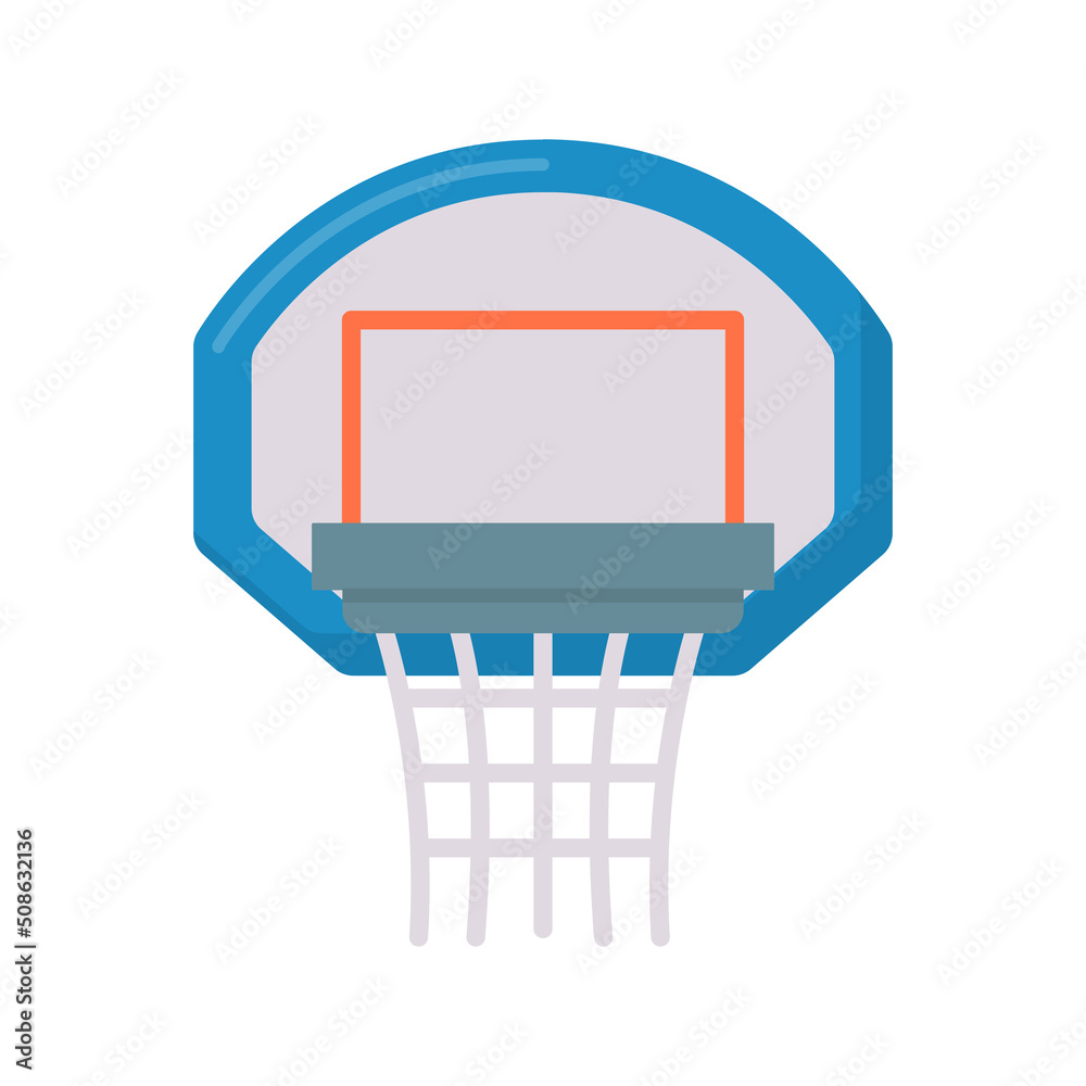Basketball Hoop vector flat icon for web isolated on white background EPS 10 file