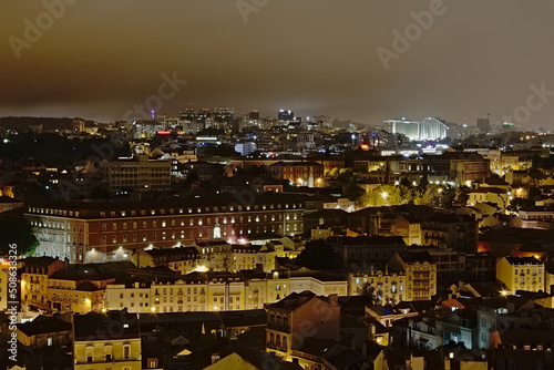 Cityscape of Lisbon at night © Kristof Lauwers