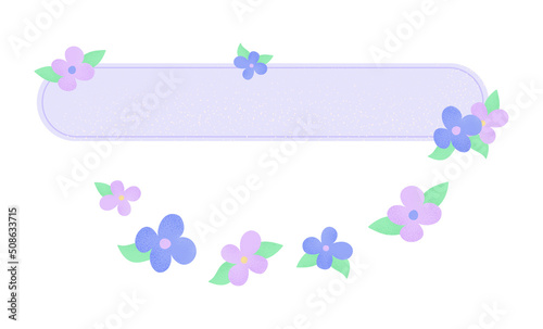 flower cta banner border frame grain texture vector design illustration photo