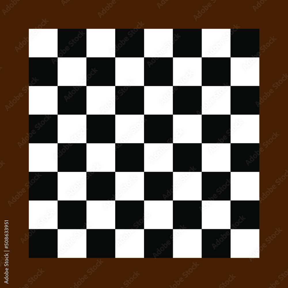 Fototapeta premium chess board with brown border