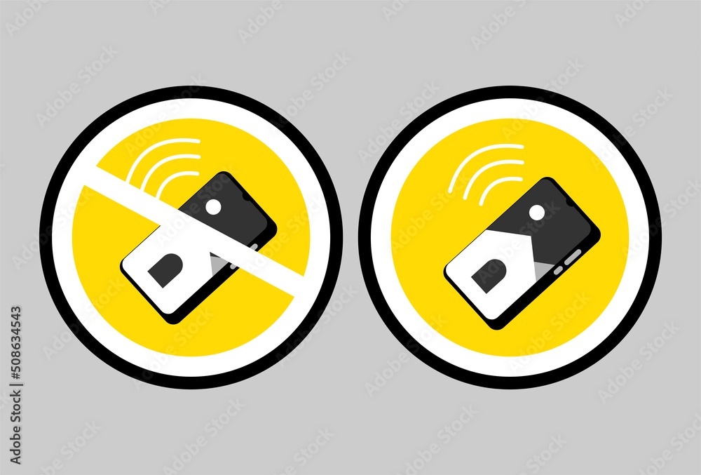 symbol cannot turn on the phone and turn on the phone. suitable for tourist places, offices and buildings symbol cannot turn on the phone and turn on the phone. suitable for tourist places, offices and buildings