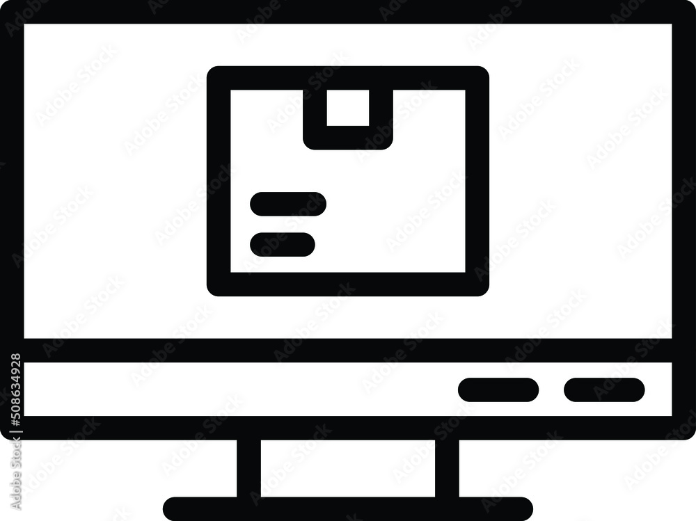 Computer Vector Icon Design Illustration