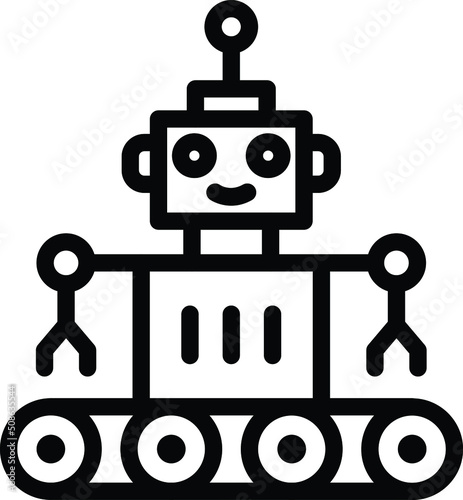 Robot Vector Icon Design Illustration