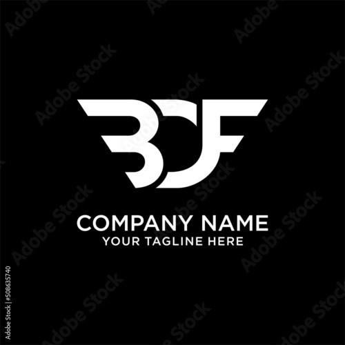 Letter BOF logo design concept. initial BOF Logo Business Concept. Premium Business logo icon. White color on black background.
