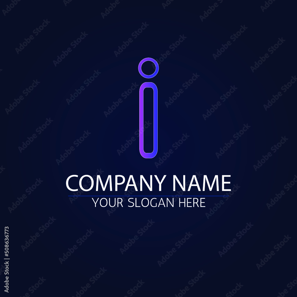 Premium luxury Symbol of crypto. Letter I in form of chip lines. vector Template for logo Premium luxury Symbol of crypto. Letter I in form of chip lines. vector Template for logo