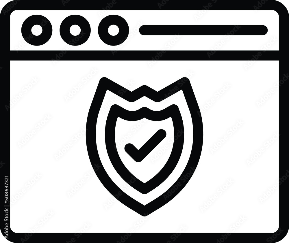 Web protection Vector Icon Design Illustration Web protection Vector Icon Design Illustration