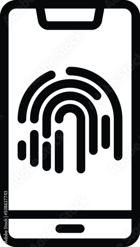 Fingerprint Vector Icon Design Illustration