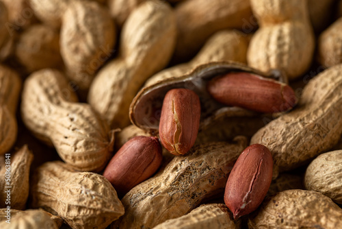 Shelled peanuts photo