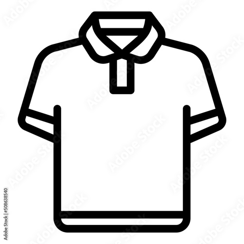 polo shirt line icon
