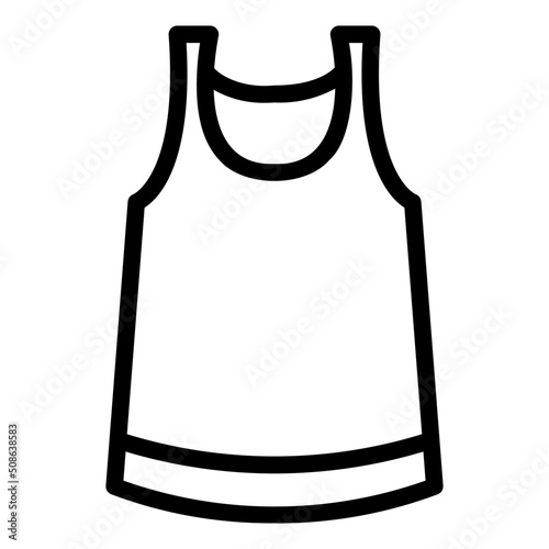 tank top line icon