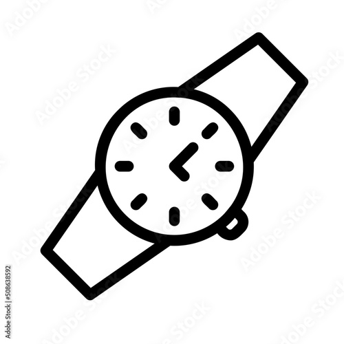 wristwatch line icon
