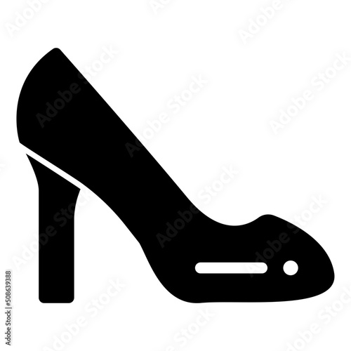 high heels glyph icon