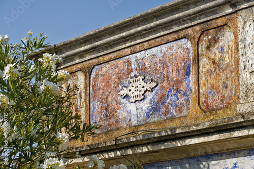  old ruined building in Faro, Algarve, Portugal