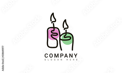 candle logo template