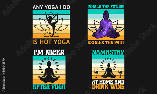 Yoga Meditation Mandala Vector T-Shirt