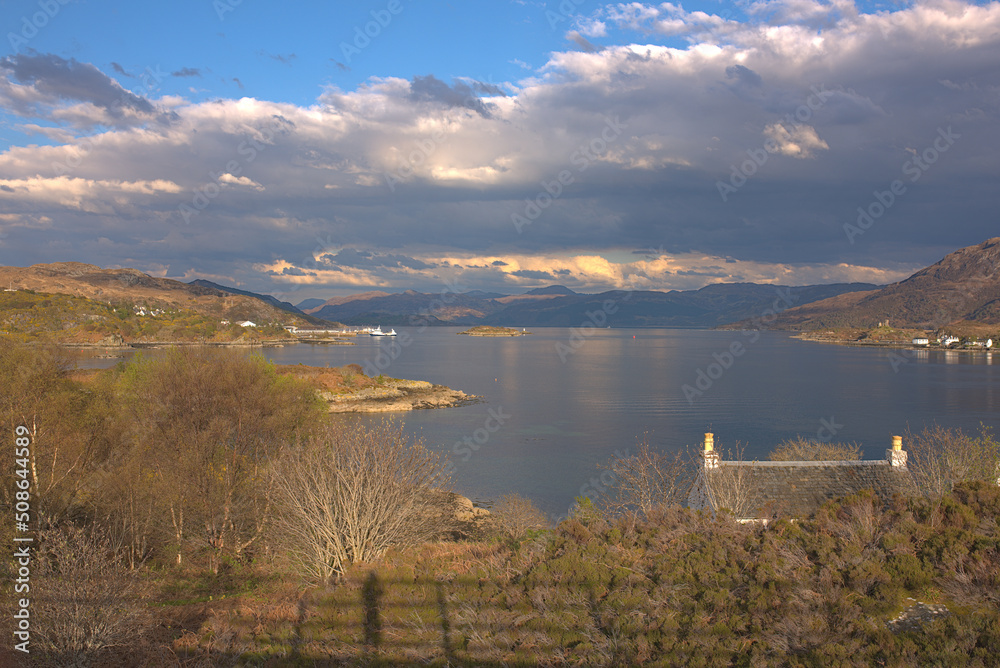 lake and mountains