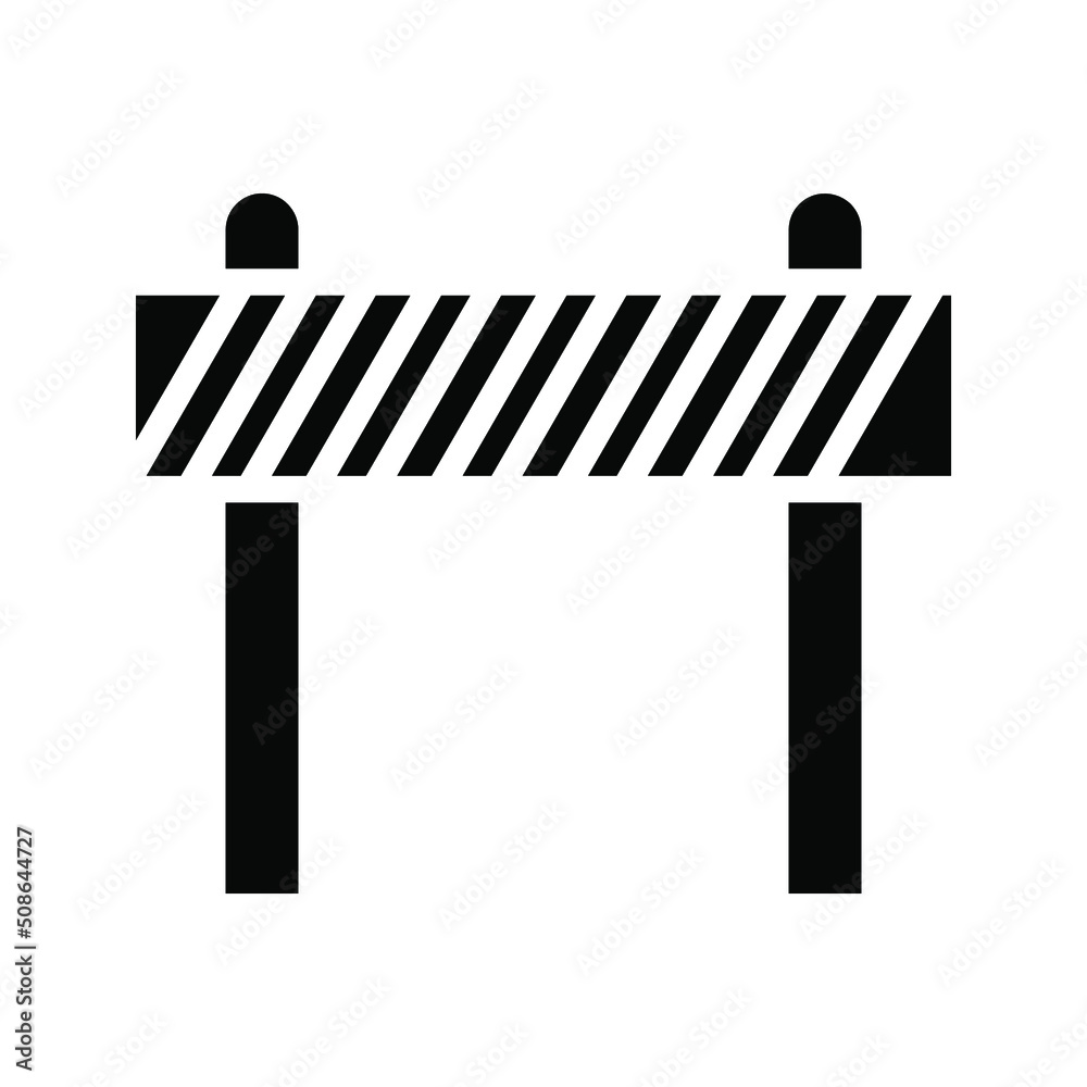 road barrier icon or logo isolated sign symbol color editable road barrier icon or logo isolated sign symbol color editable