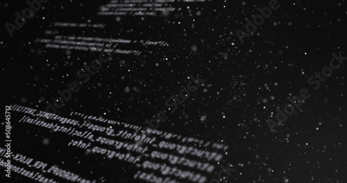 Wallpaper Mural Image of data processing over white spots of light Torontodigital.ca