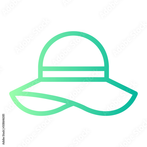 pamela hat gradient icon