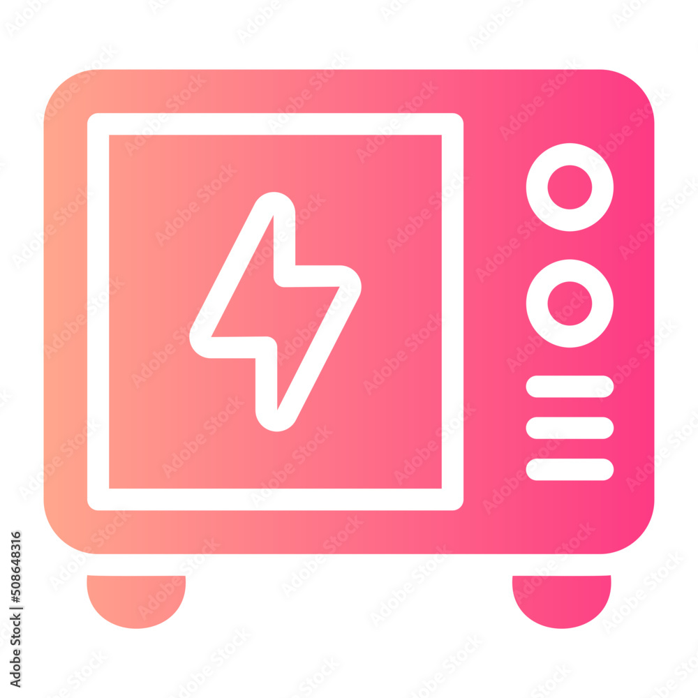 microwave gradient icon microwave gradient icon