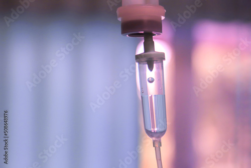 chemotherapy and iv drip vitamin medical care. photo