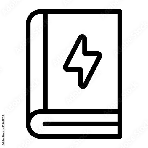 manual book line icon