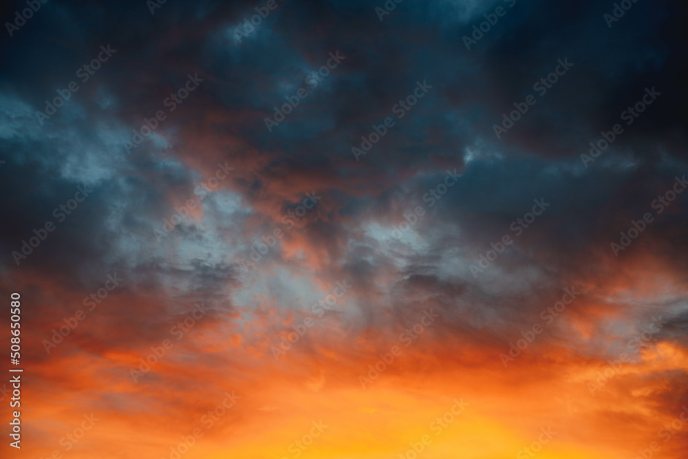 sky with clouds in sunset sky with clouds in sunset